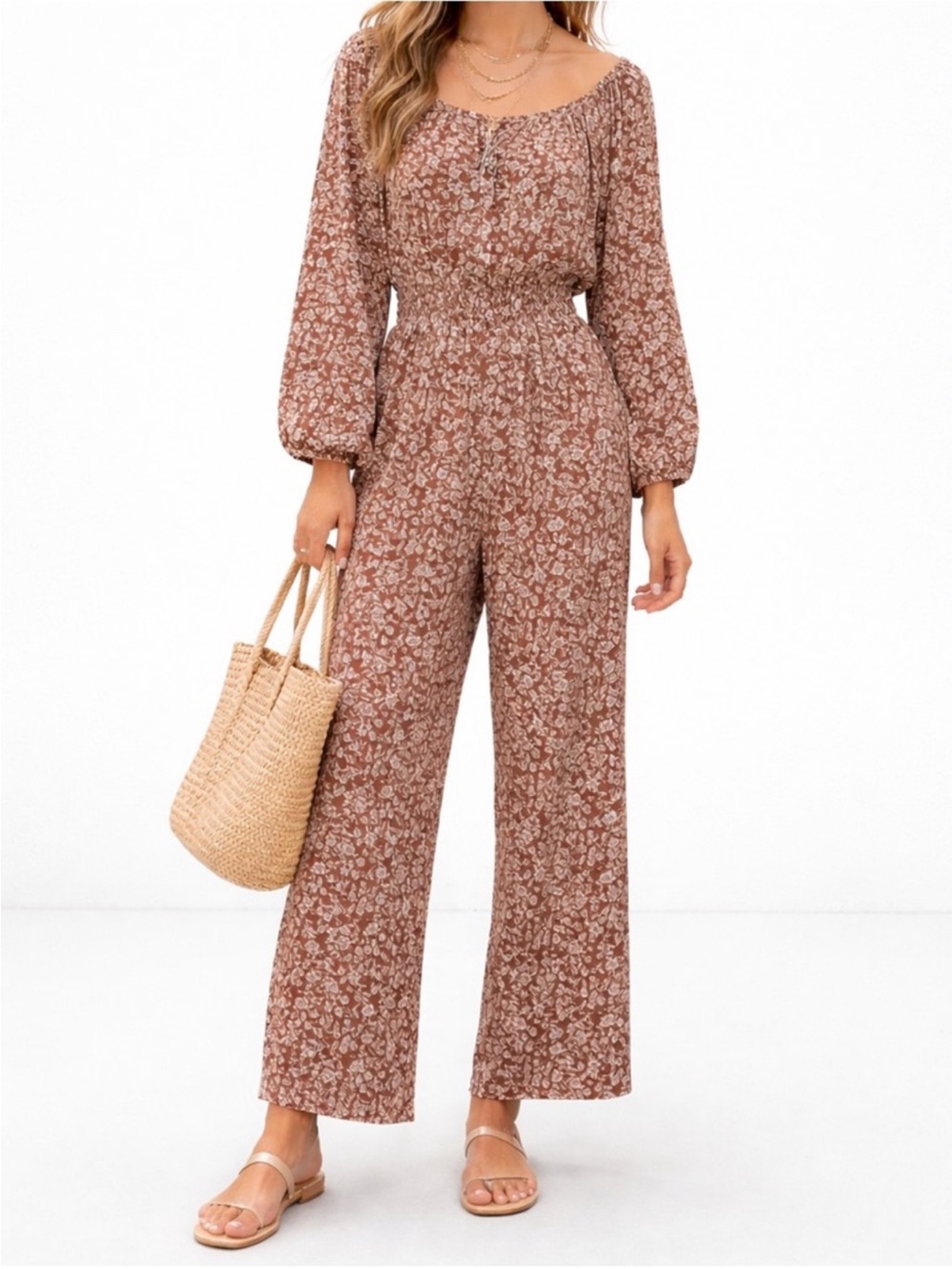 Women’s Ivy City Co Willow Floral Jumpsuit Size M